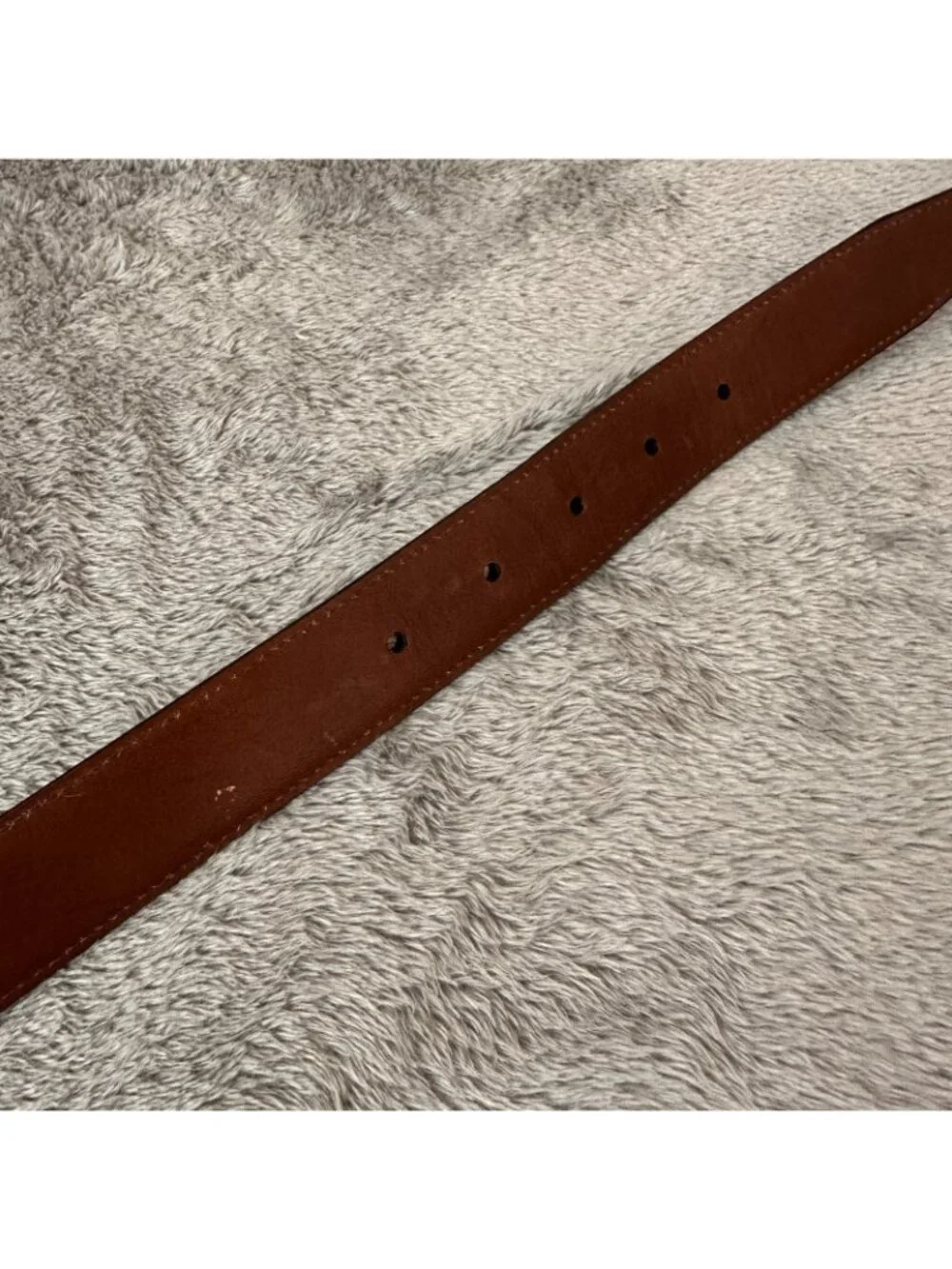 John W Nordstrom Black Textured Leather Belt Silver Buckle Mens 100/40 40
